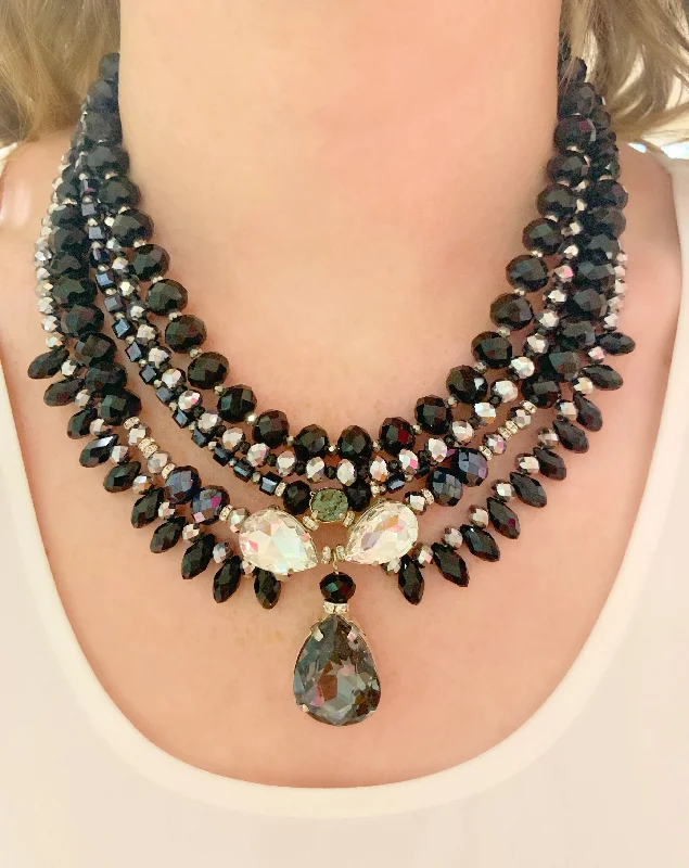 Black & Silver Milano Necklace