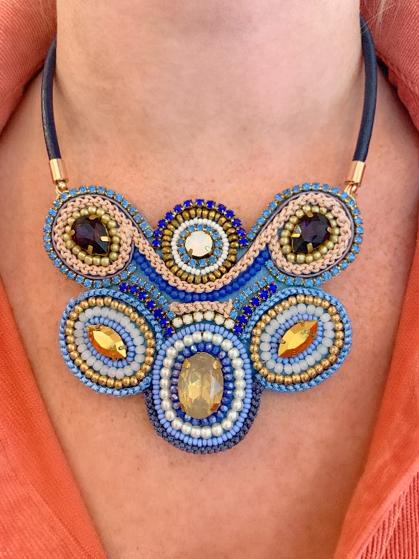 Blue & Gold Dream Necklace