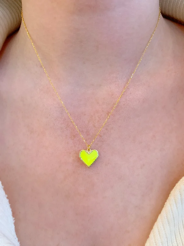 Electric Heart Necklace