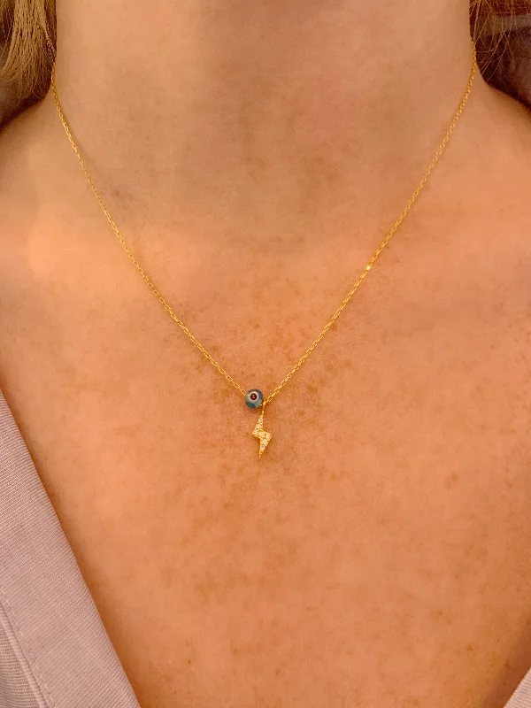 Tiny Bolt Necklace