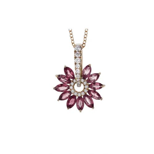 Zeghani Precious Stones Necklace Zp1275-r