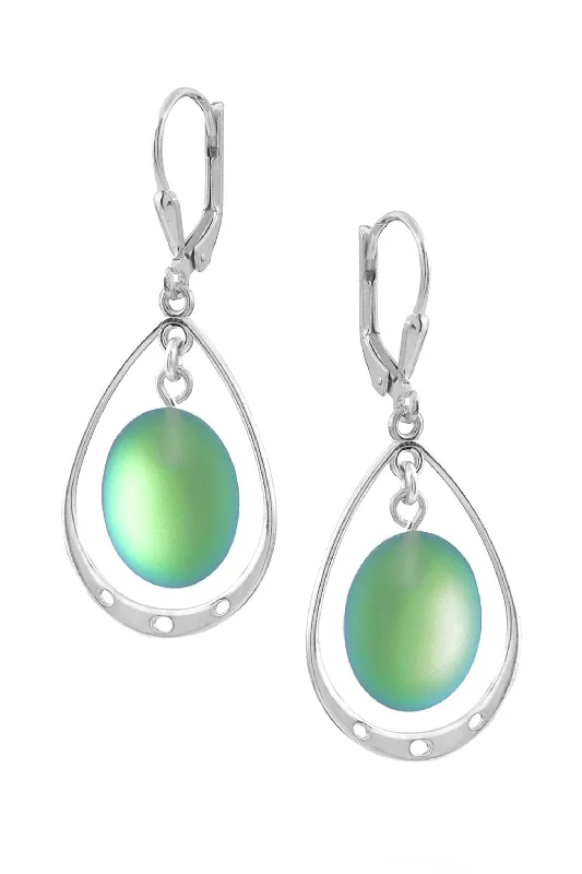 Oval with Loop Earrings