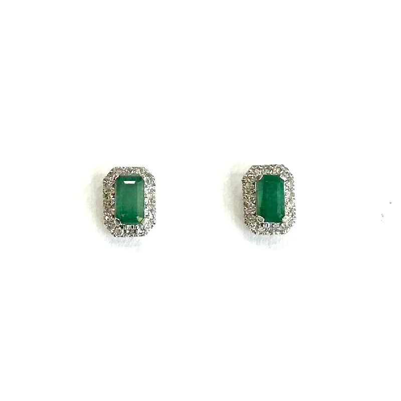 Emerald & Diamond Earrings