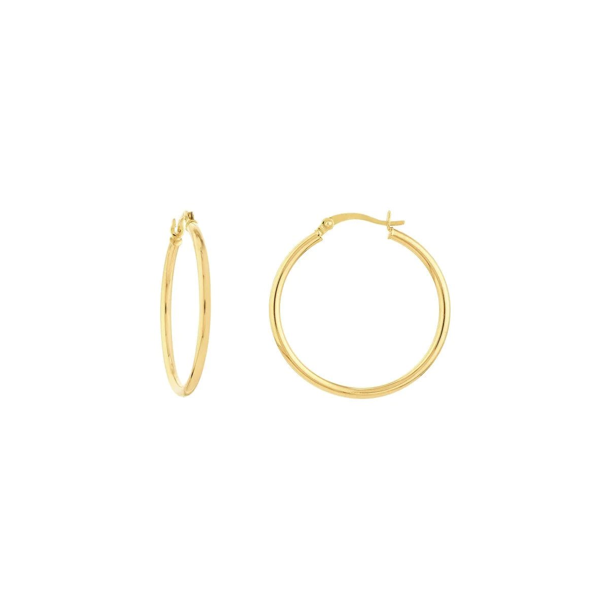 Gold Tube Hoops