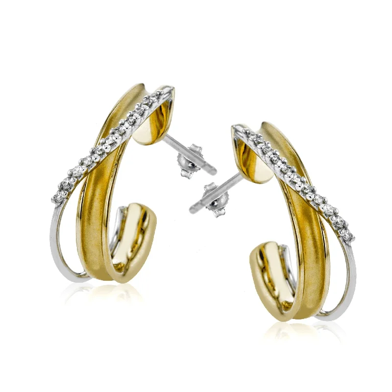 Clio Earrings in 18k Gold with Diamonds