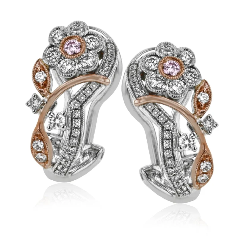 Earrings in 18k Gold with Diamonds