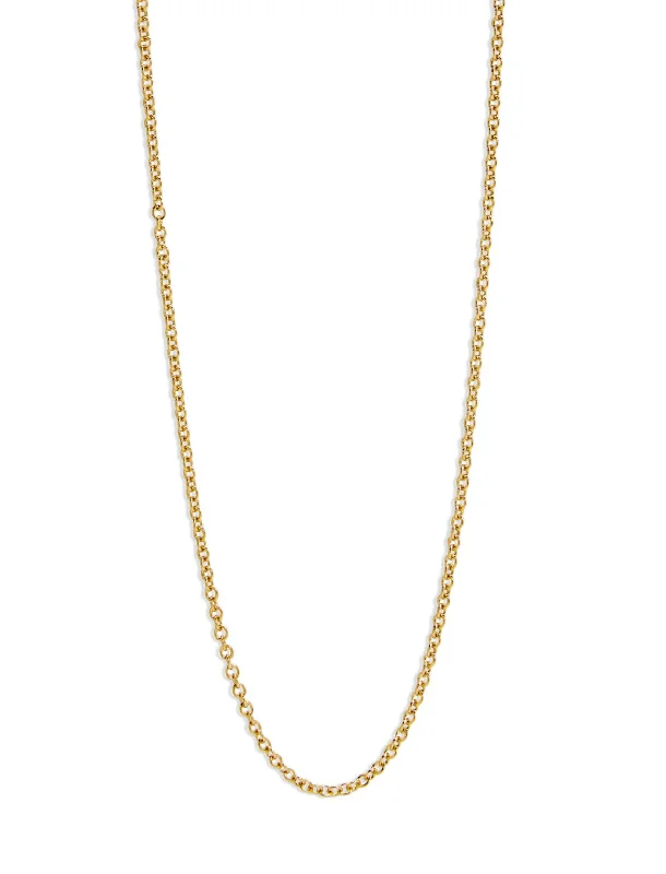 Medium Cable Chain Yellow Gold Necklace