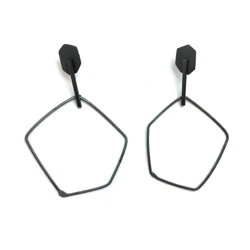 Open Pebble Earrings