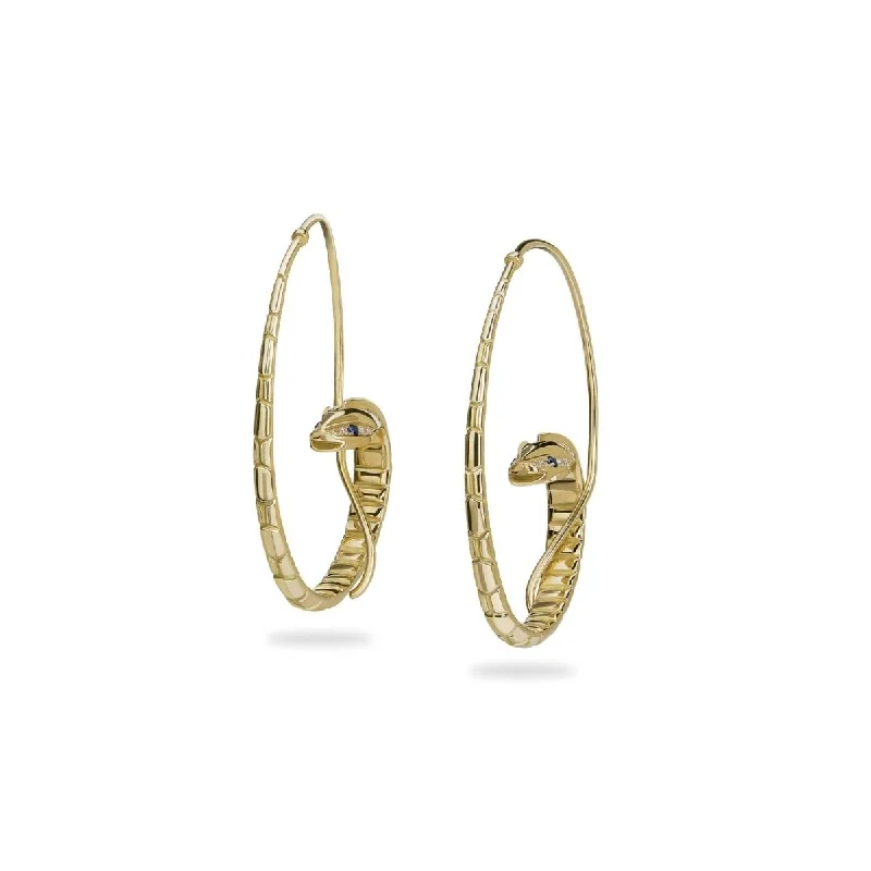 Snake Hoop Earrings