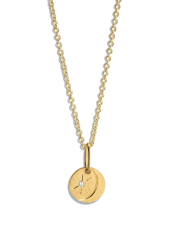 Stars Teeny Tiny Yellow Gold Necklace