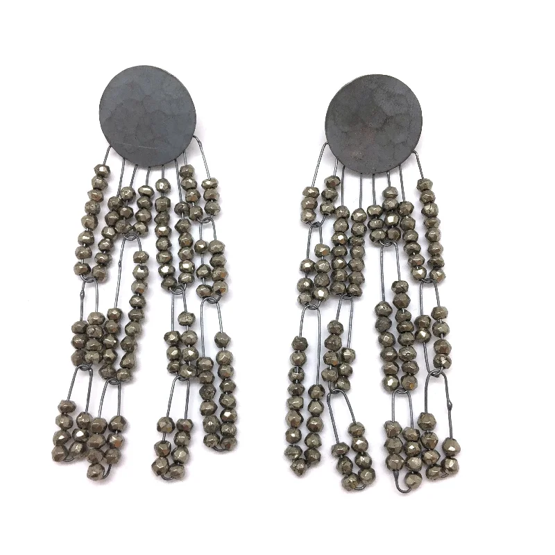 Pyrite Deco Earrings