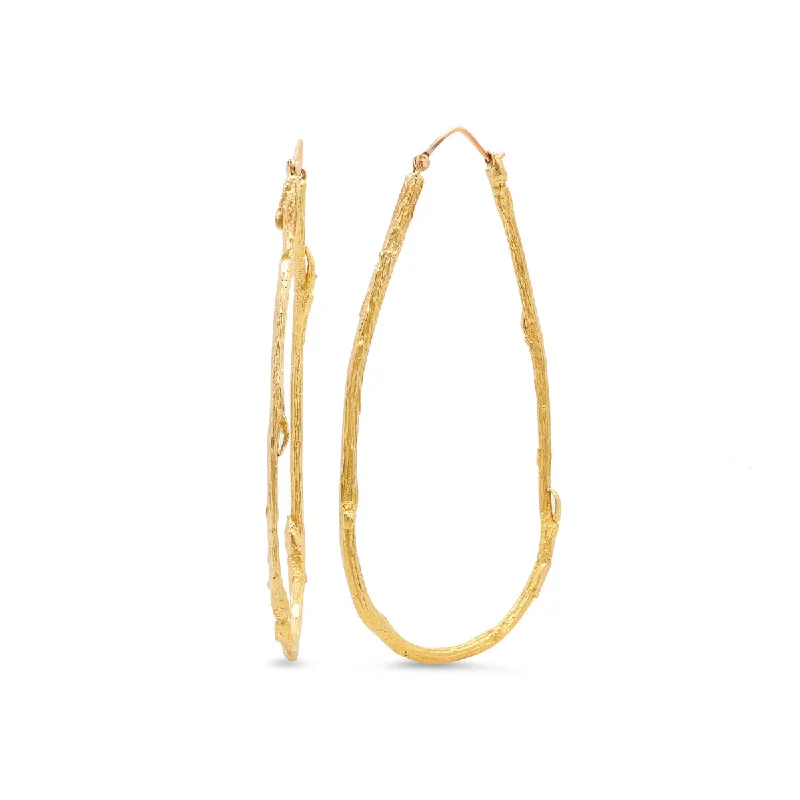 Teadrop Willow Hoops