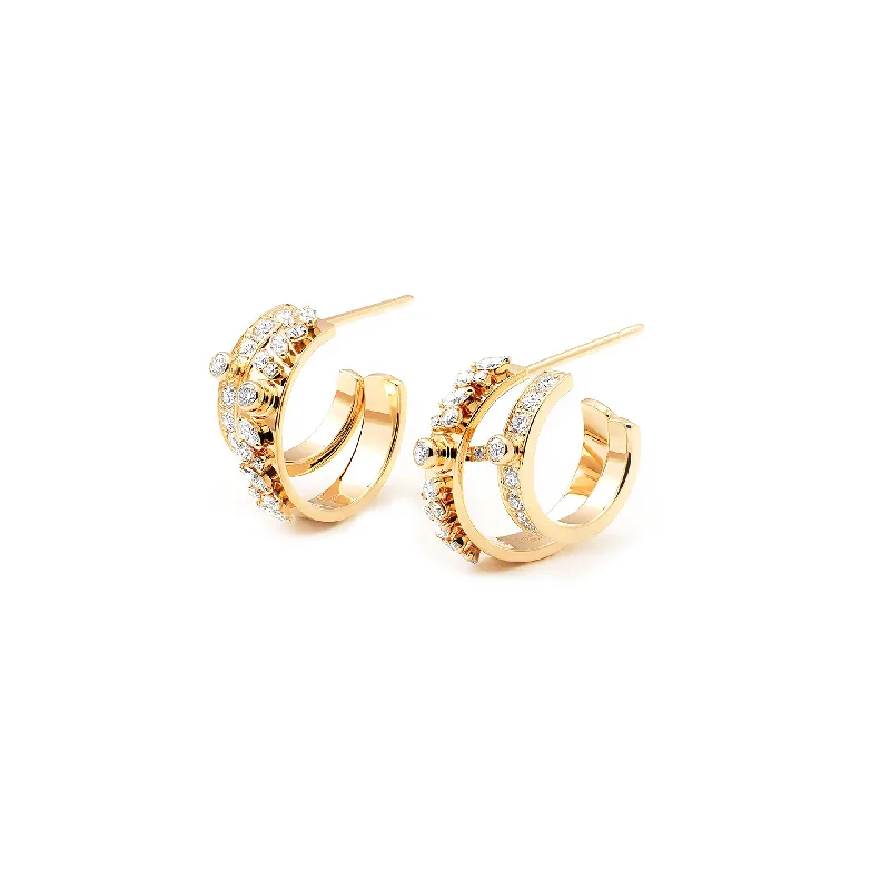 Under The Stars Diamond Hoops