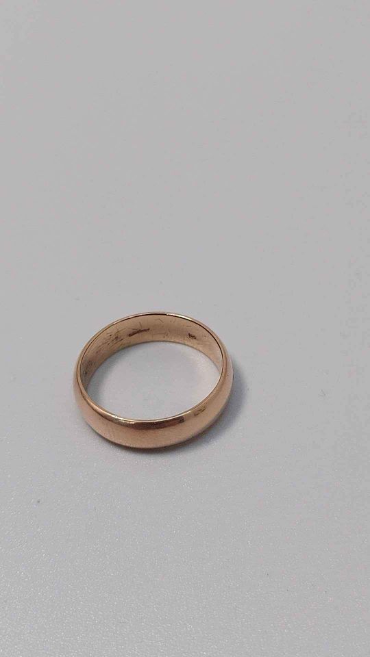 14ct Rose Gold Wedding Band Ring - 5.62 Grams - Size R