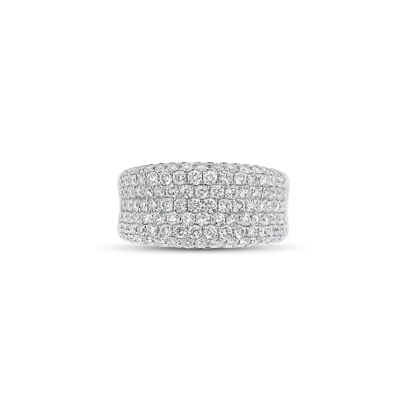 Pave Diamond Wedding Band