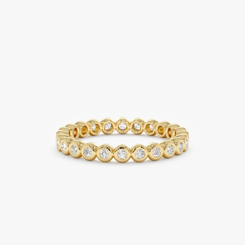 Bezel Diamond Eternity Ring - 2.5mm, Camila