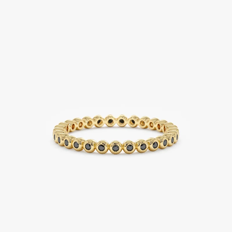 Black Diamond Eternity Ring, Alora