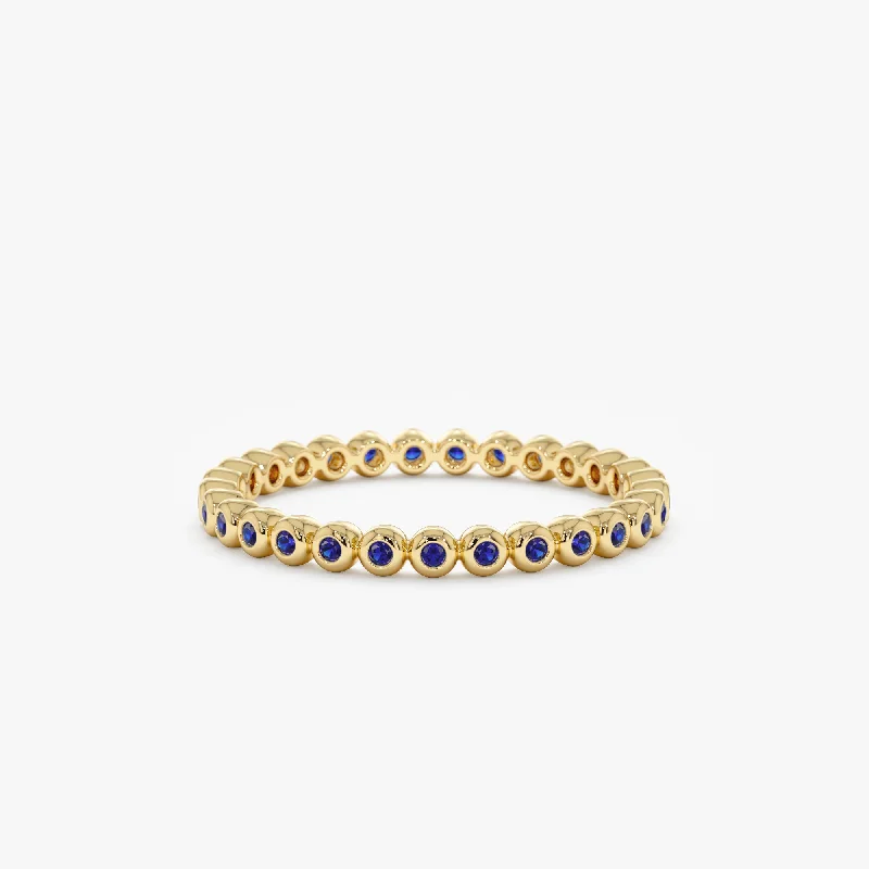 Blue Sapphire Eternity Band, Nyra