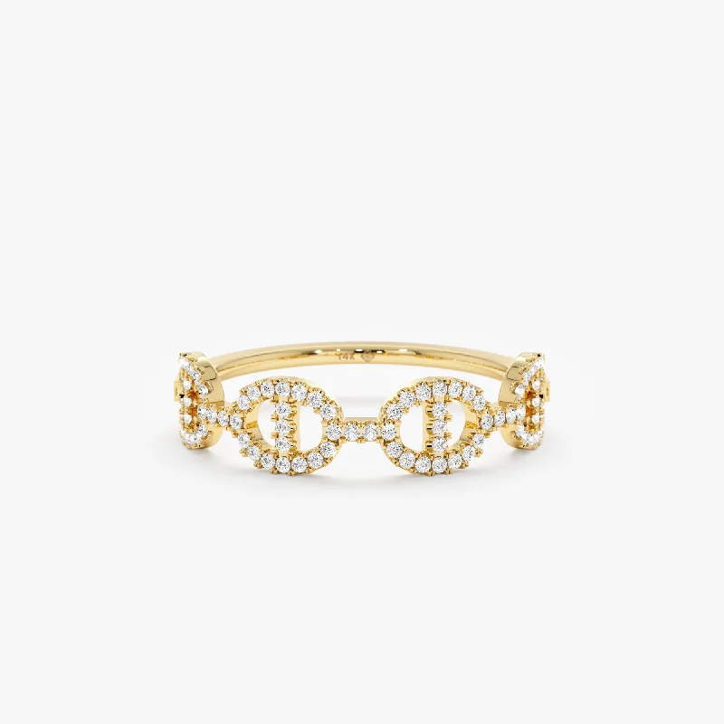 Diamond Link Chain Ring, Eva