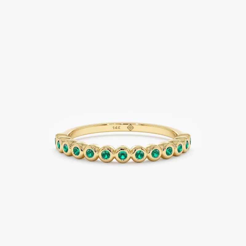 Emerald Half Eternity Ring, Arleth