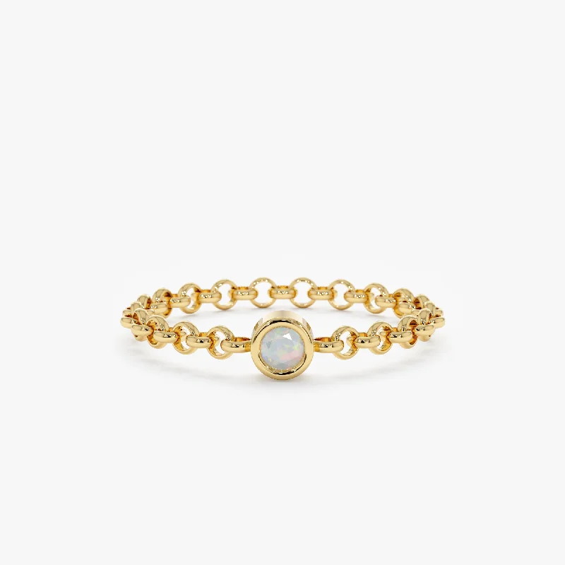 Opal Chain Ring, Adriana