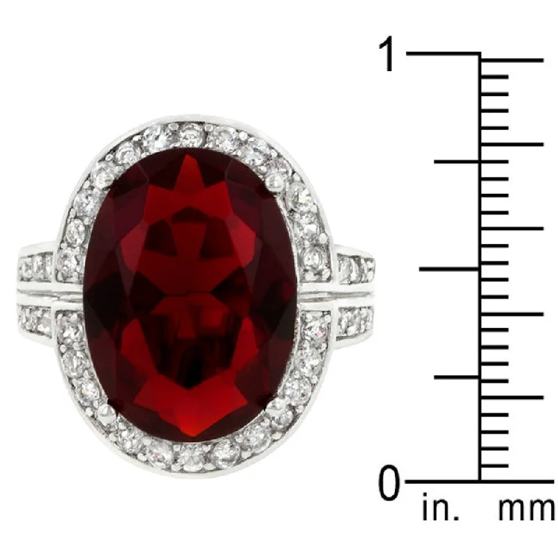 Ruby Red Cocktail Ring