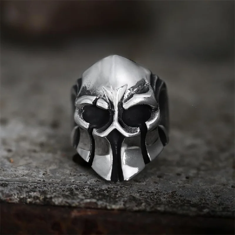 GTHIC Sparta Stainless Steel Skull Ring