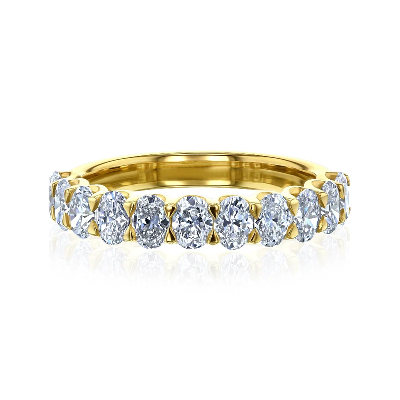 Summer Oval LG Diamond U-Prong Ring