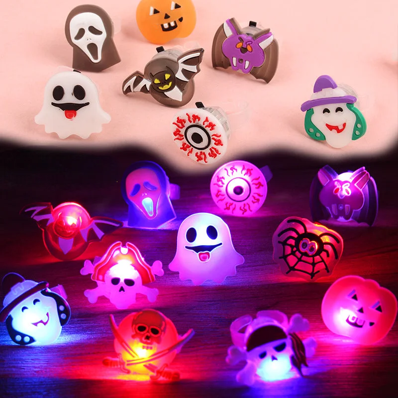 Wholesale of Halloween Luminescent Plastic Children's Rings