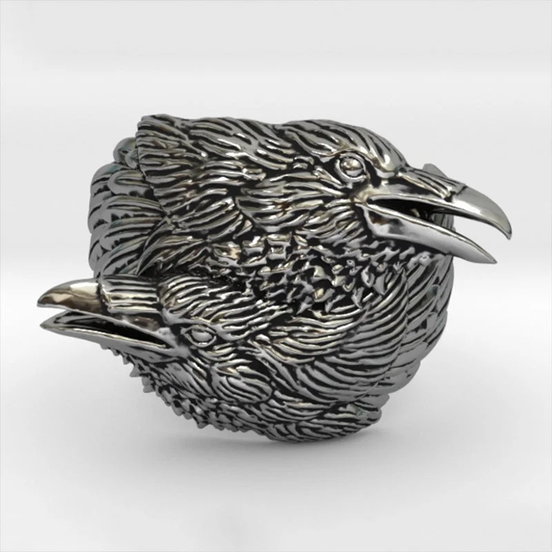 Wholesale Ring Alloy Raven Vintage Goth Mens OLY-RS-KS002