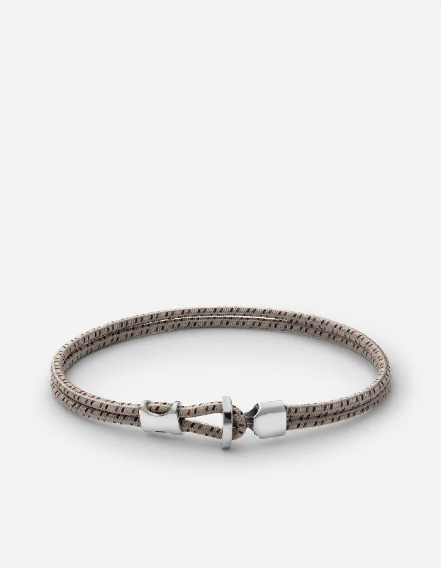 Orson Loop Bungee Rope Bracelet, Sterling Silver