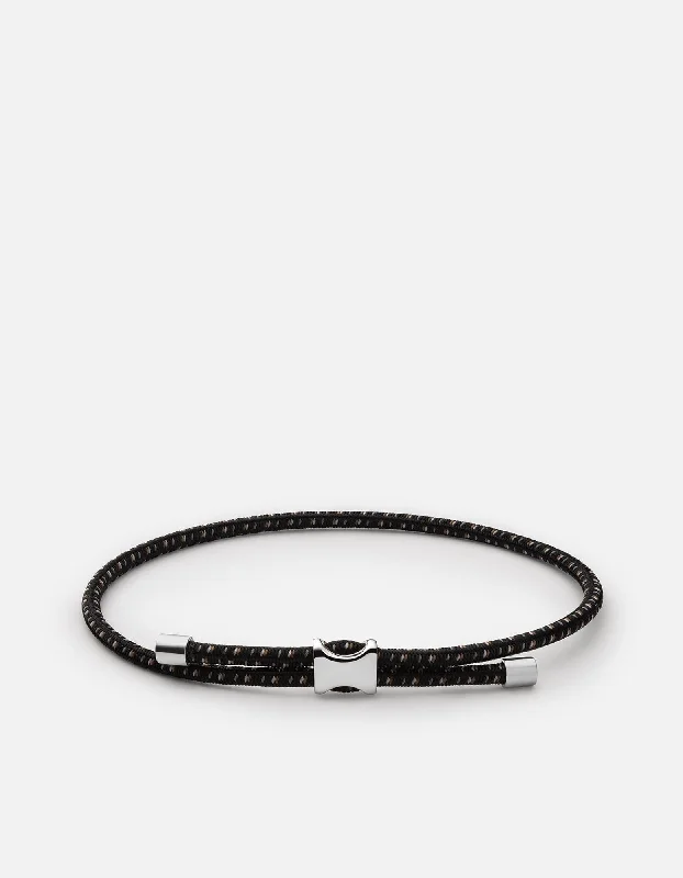 Orson Pull Bungee Rope Bracelet, Sterling Silver