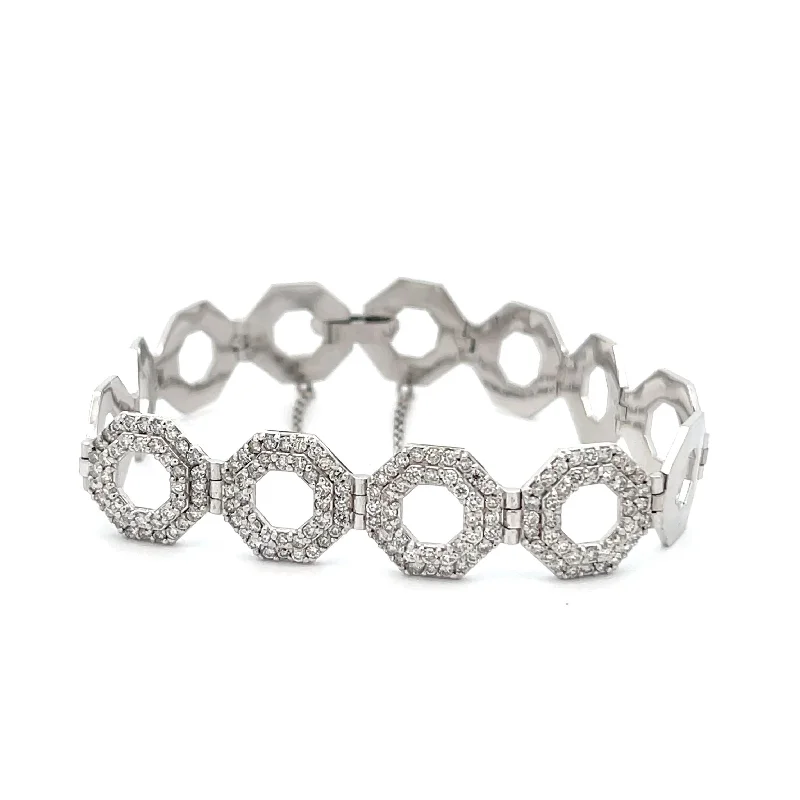 Diamond Hexagon Bracelet