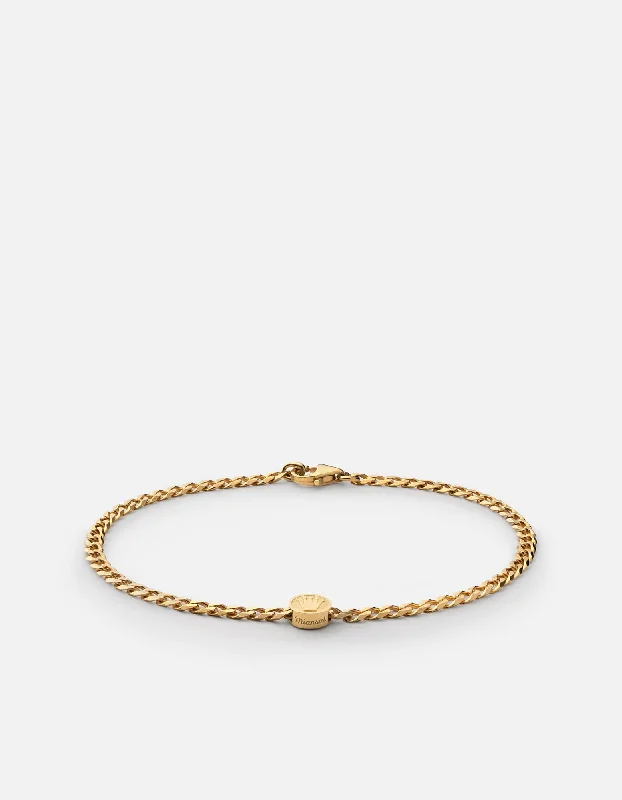 Empire Chain Bracelet, Gold Vermeil