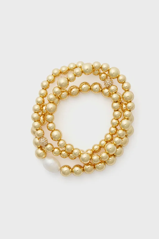 Gold Chloe Bracelet Set