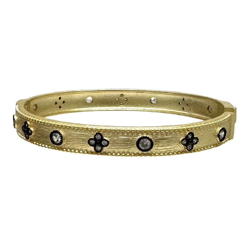 CZ Gold Bangle Bracelet