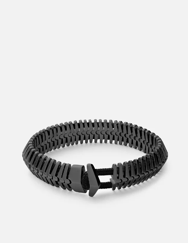 Klink Bracelet, Matte Black Rhodium