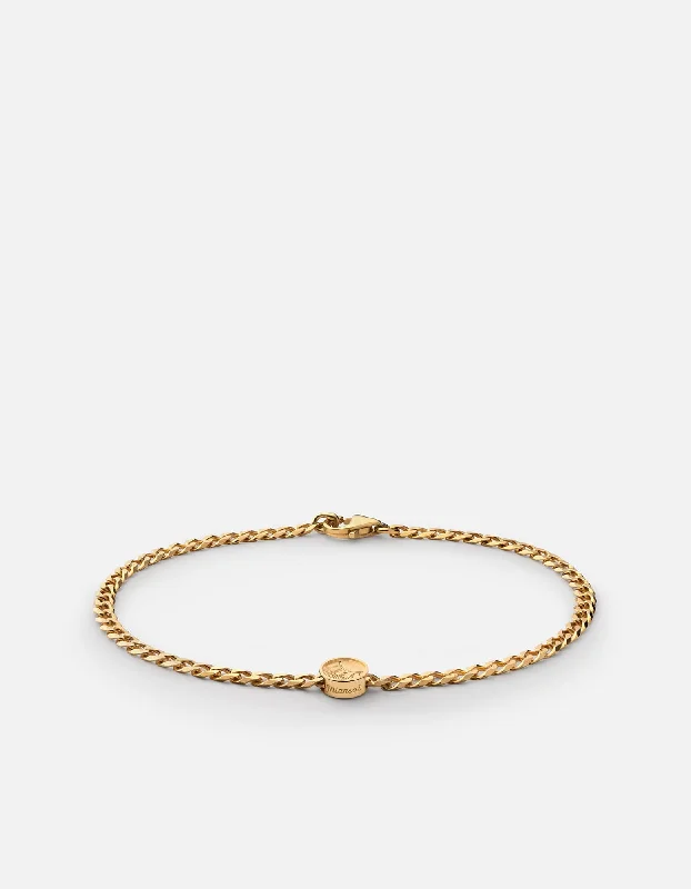 Meridian Chain Bracelet, Gold Vermeil