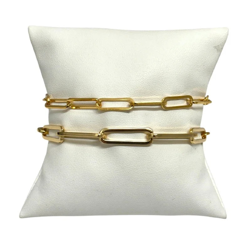 Mia Gold Paperclip Bracelets