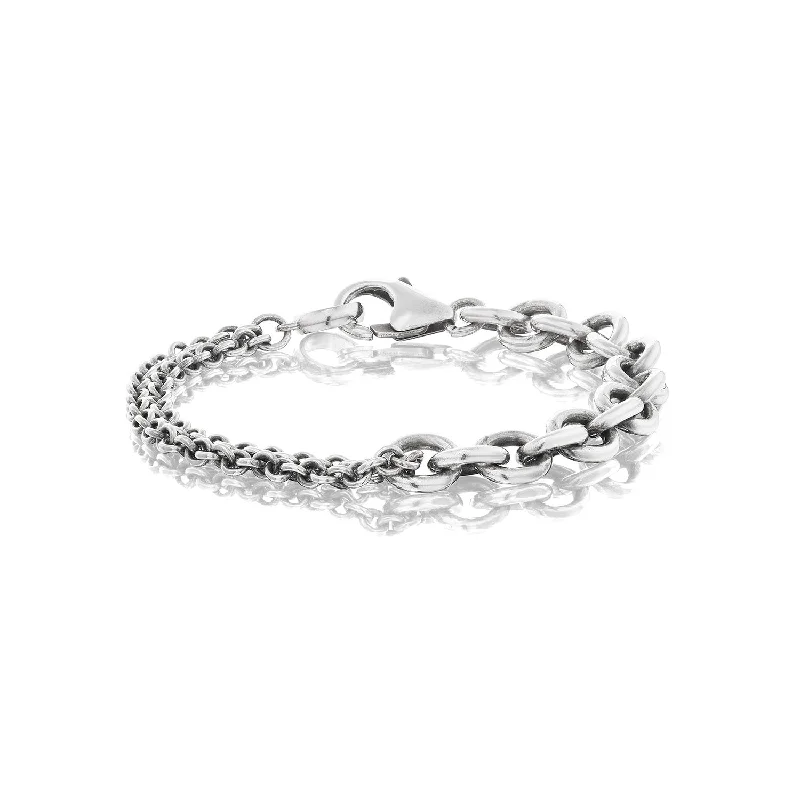 Double Cable Chain Bracelet