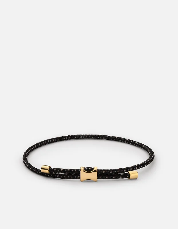 Orson Pull Bungee Rope Bracelet, Gold Vermeil