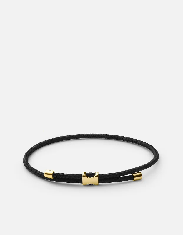 Orson Pull Bungee Rope Bracelet, Gold Vermeil